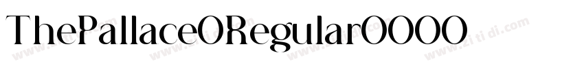 ThePallace Regular字体转换